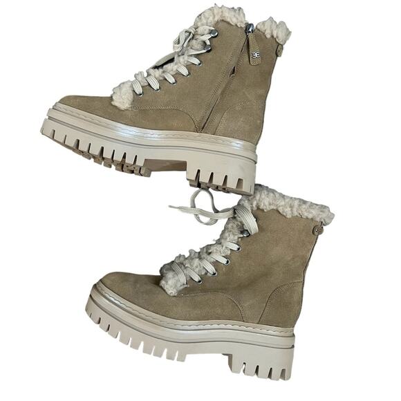 NWOT Women's Sam Edelman Washed Taupe Kyler 2 Combat Boots – Sz 9 - Picture 7 of 8